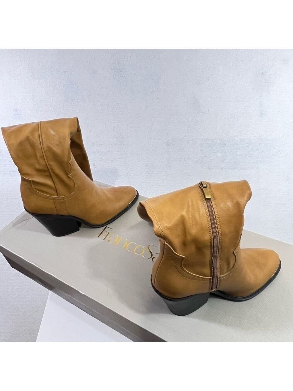 Franco Sarto Women's glenice Knee High Boots Size 9.5 In DESERT CAMEL New - Picture 5 of 12